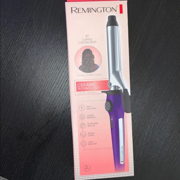 remington ceramic clipped curling iron